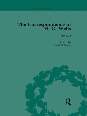 cover image of The Correspondence of H G Wells Vol 3